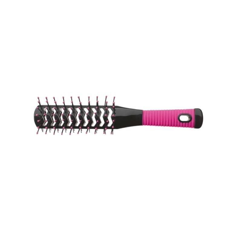 SIBEL Spazzola Ventilata Doppia 400 Rosa/Nero