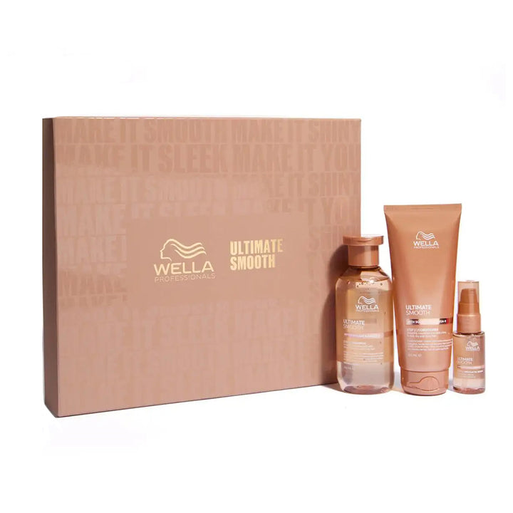 WELLA PROFESSIONALS Set Cofanetto Ultimate Smooth Shampoo 250ml + Conditioner 200ml + Miracle Oil 30ml
