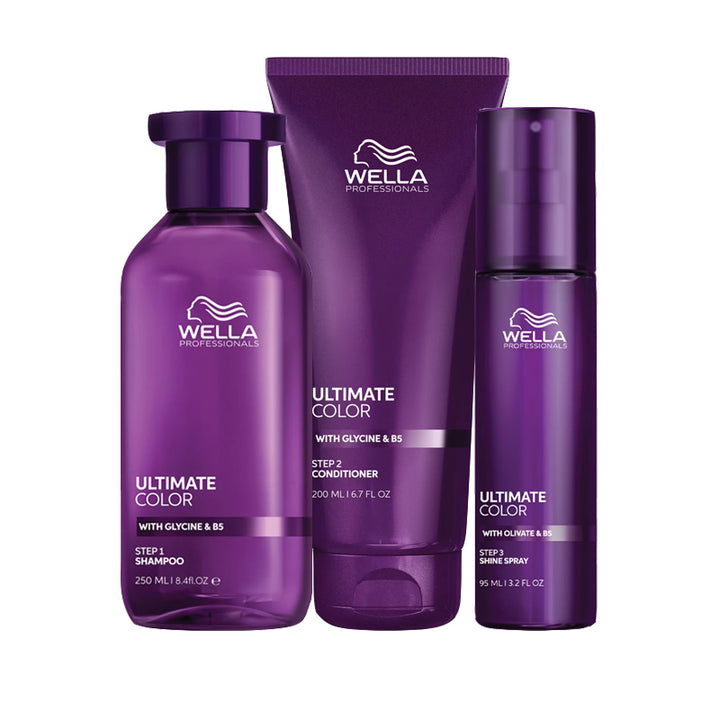 WELLA PROFESSIONALS Kit Ultimate Color Shampoo 250ml + Conditioner 200ml + Shine Spray 95ml