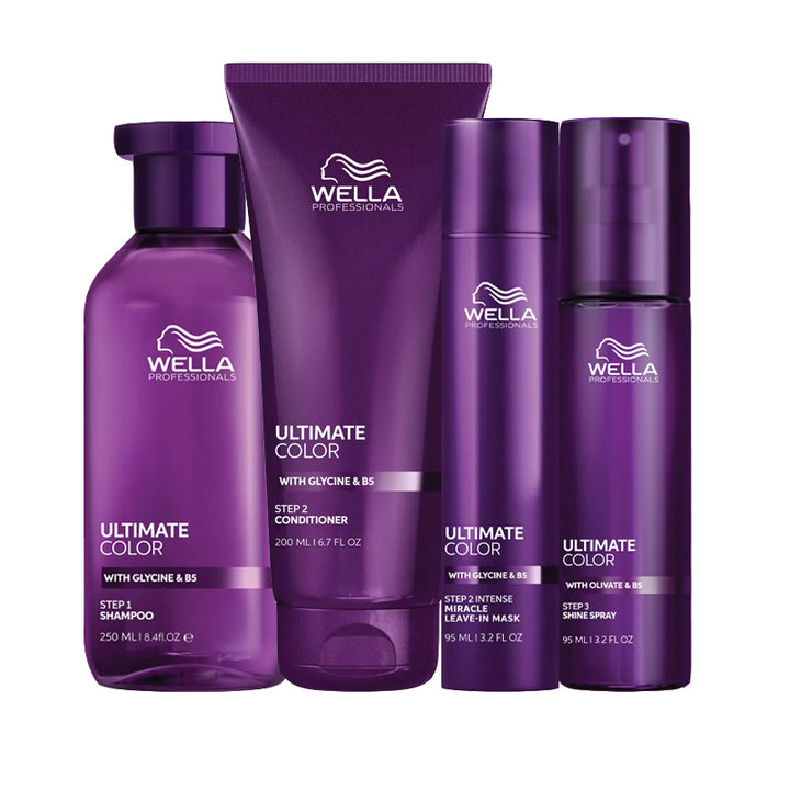 WELLA PROFESSIONALS Kit Ultimate Color Shampoo 250ml + Conditioner 200ml + Leave In Mask 95ml + Shine Spray 95ml