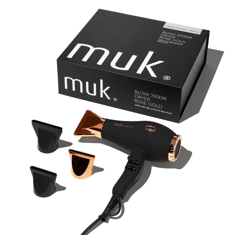 MUK Blow 3900IR Dryer Asciugacapelli Professionale Rose Gold