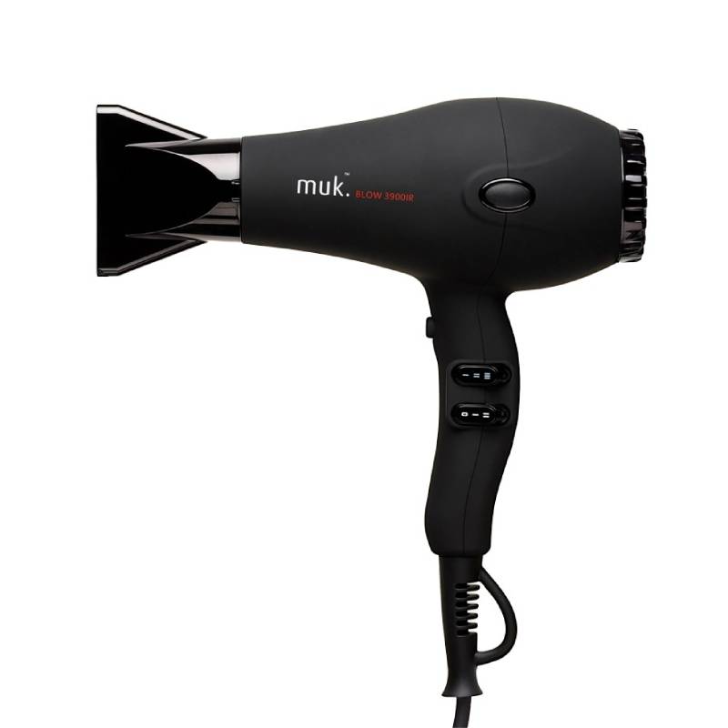 MUK Blow 3900IR Dryer Asciugacapelli Professionale Matte Black