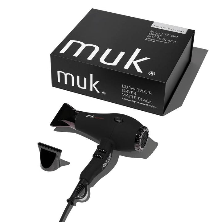 MUK Blow 3900IR Dryer Asciugacapelli Professionale Matte Black