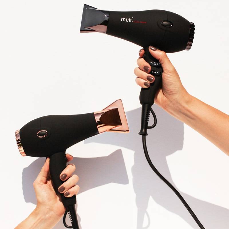 MUK Blow 3900IR Dryer Asciugacapelli Professionale Matte Black