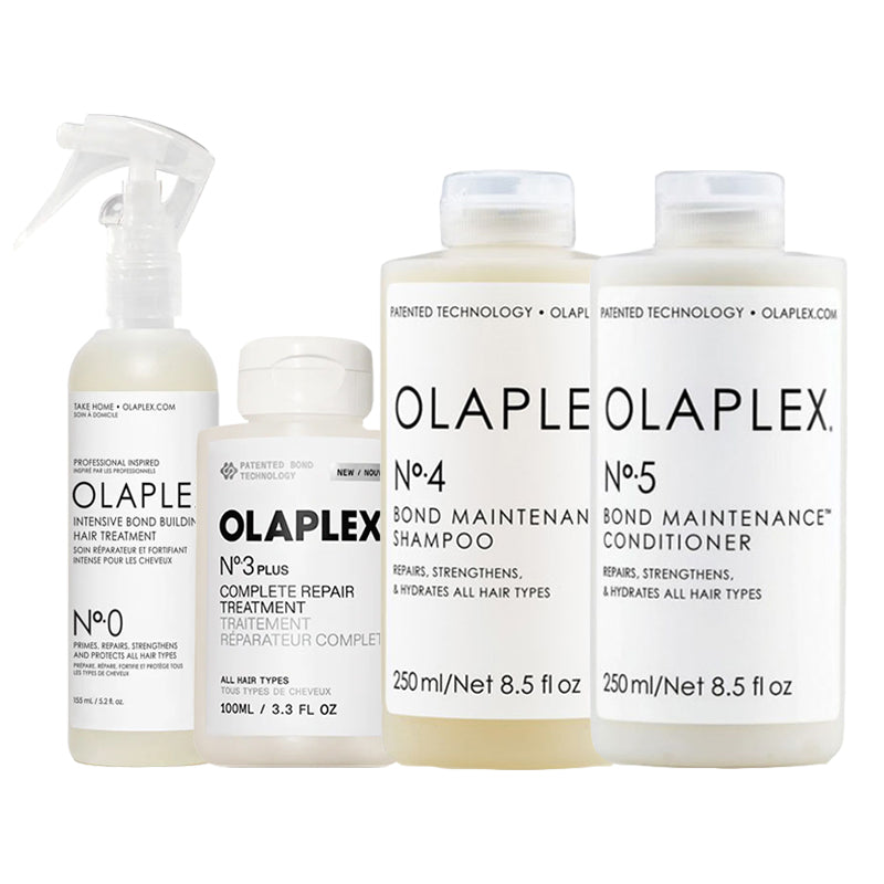OLAPLEX Kit Intensive N° 0 155ml + Treatment 3 Plus 100ml + Shanpoo N°4 250ml + Conditioner N°5  250ml