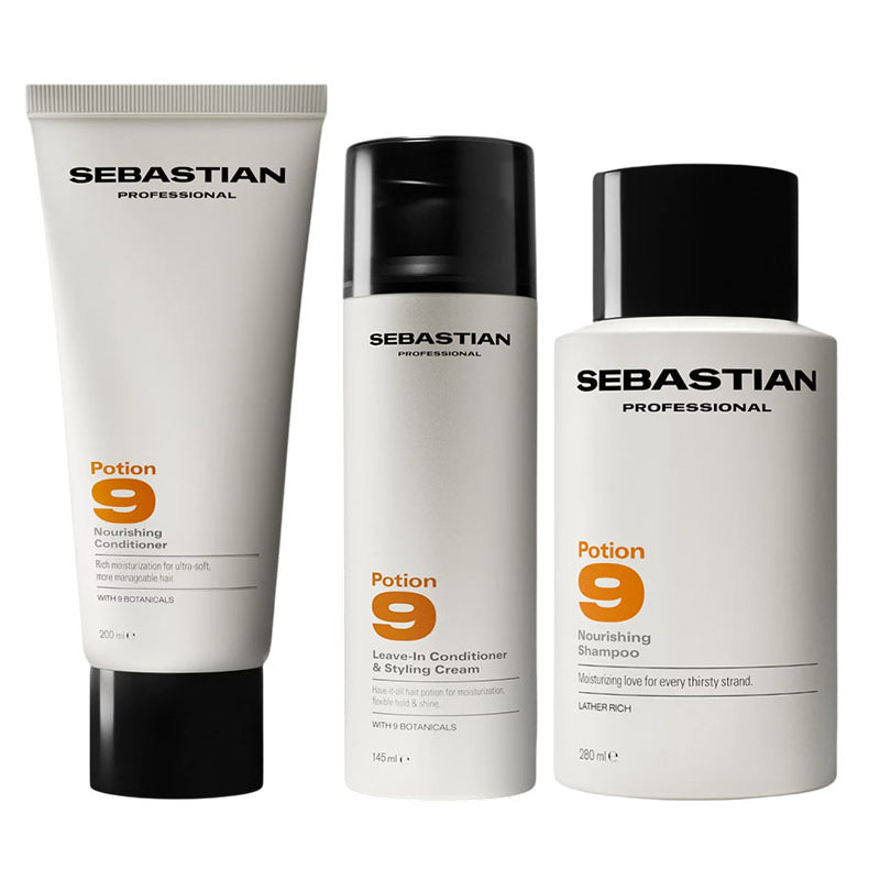 SEBASTIAN Kit Potion 9 Sha 280ml +  Leave-in Cond 145ml + Cond 200ml