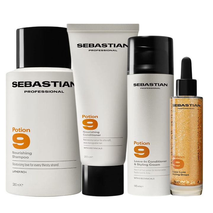 SEBASTIAN Kit Potion 9 Sha 280ml + Cond 200ml + Leave-in 145ml + Drops 30ml
