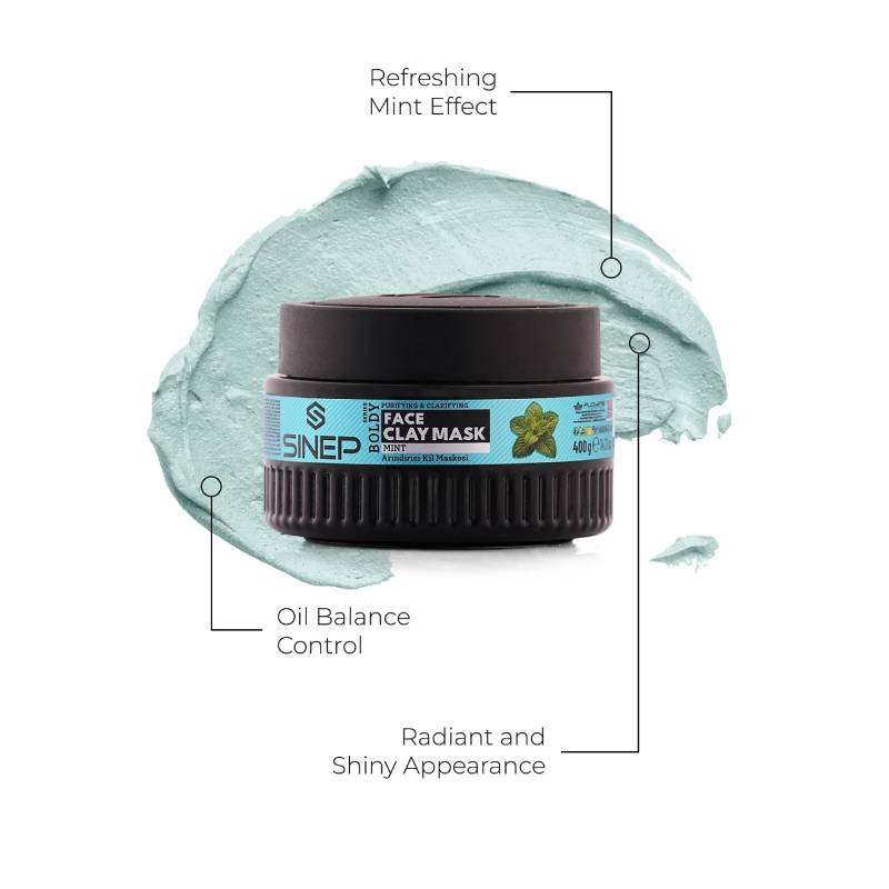 SINEP Boldy Face Clay Masque Mint 400ml