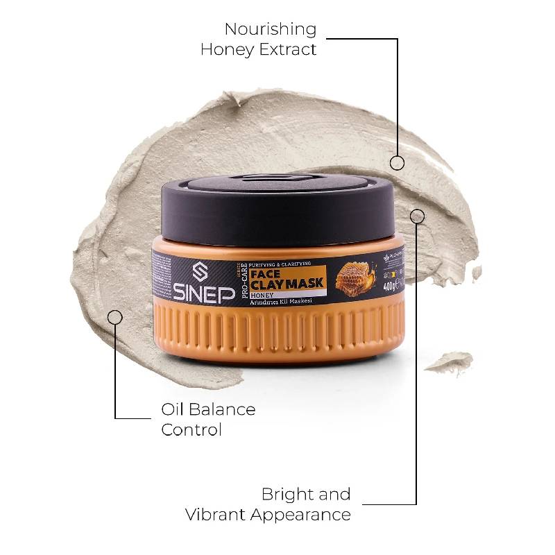 SINEP Pro-Care Face Clay Masque Honey 400ml