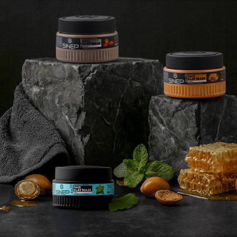 SINEP Pro-Care Face Clay Masque Argan 400ml