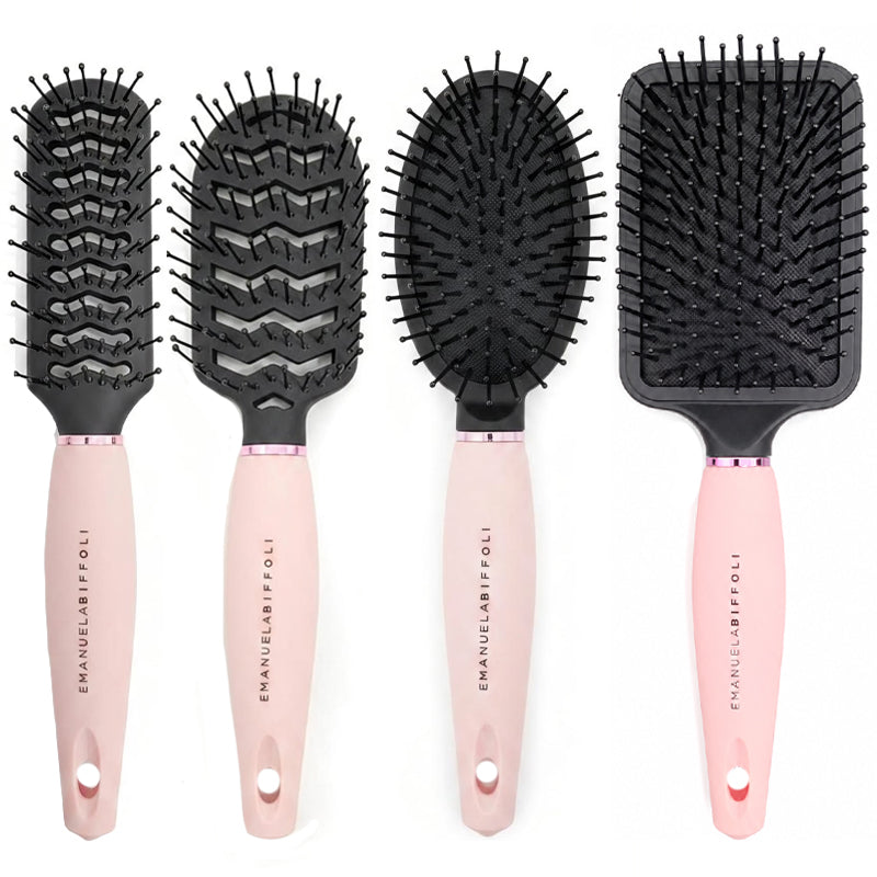 EMANUELA BIFFOLI Set Display Spazzole Paddle + Ovale + Piccola + Grande 16pz