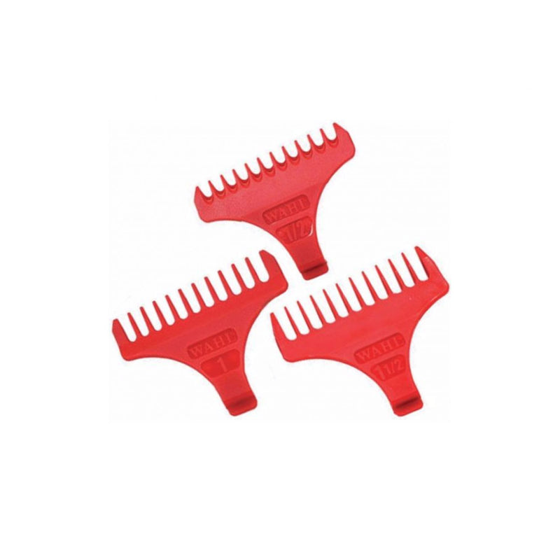 WAHL Attachment Comb Set 5 Detailer Wide Red