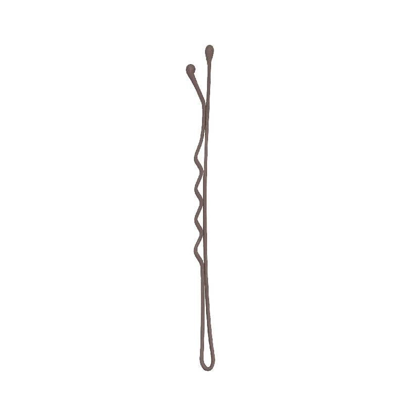 SIBEL Mollette Metal Ondulato Castano Opaco 70mm 12pz