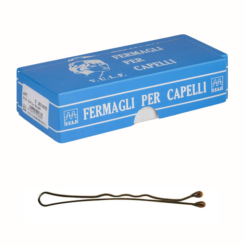 XANITALIA Fermagli Ondulati 5cm Biondi Box 500gr