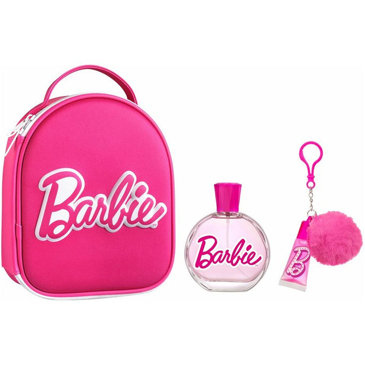 AIR VAL Barbie Zip Bag Edt 100ML + Lip Gloss