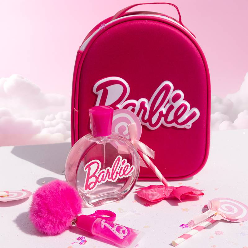 AIR VAL Barbie Zip Bag Edt 100ML + Lip Gloss