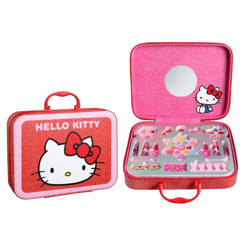 AIR VAL Set Hello Kitty Maquilaje Maletin Cuadrado