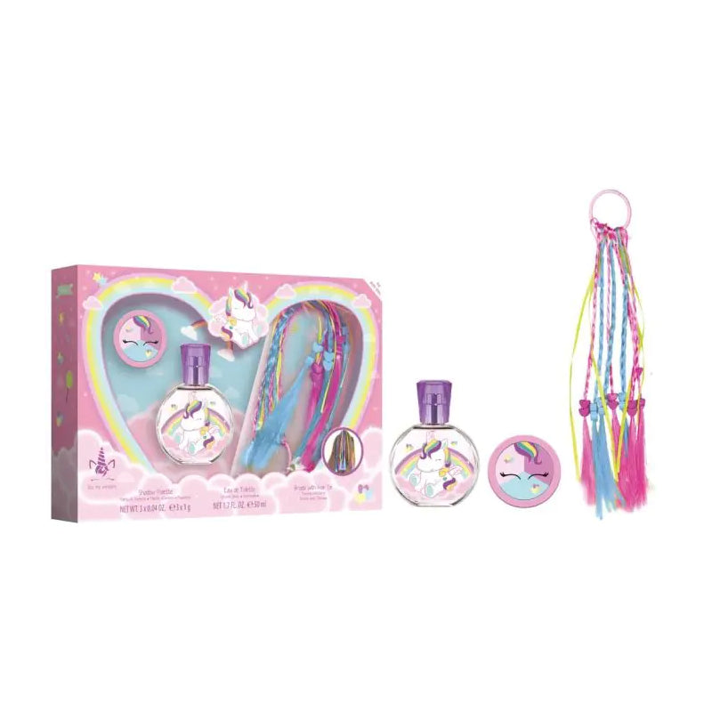 AIR VAL Set My Unicorn Eau Edt 50ml + Sombra + Trenzas Con Goma