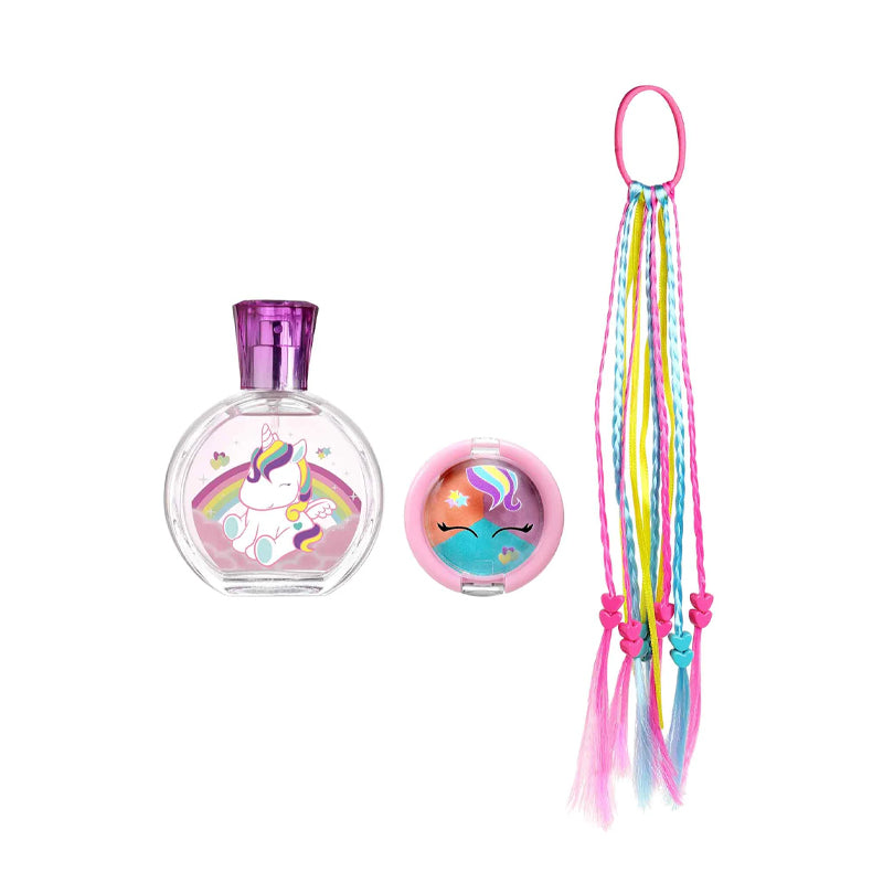 AIR VAL Set My Unicorn Eau De Toilette 50ml + Shadow Palette 3x0.9g + Braids With Hair Tie