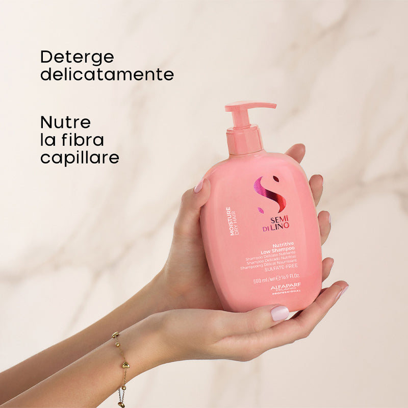 ALFAPARF MILANO Semi Di Lino Moisture Nutritive Low Shampoo 500ml