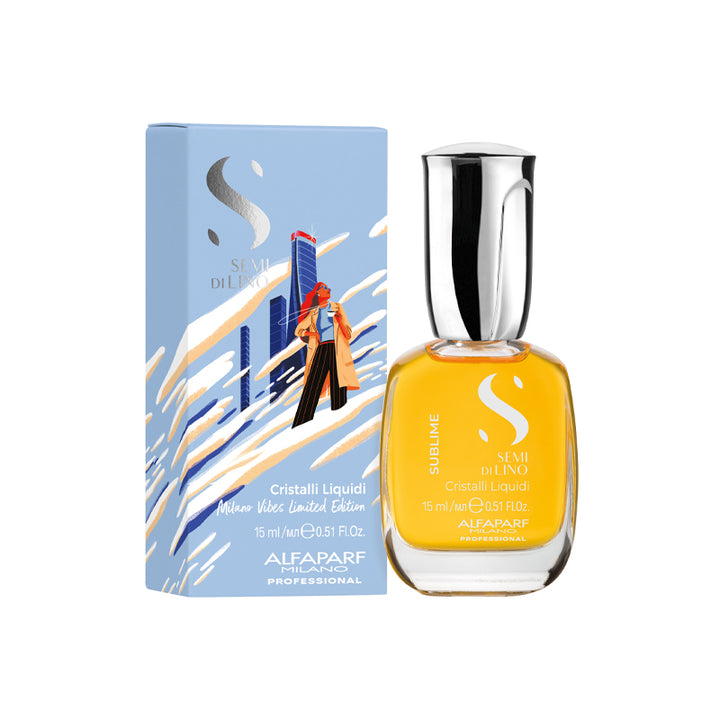 ALFAPARF MILANO Semi Di Lino Sublime Cristalli Liquidi Blue Limited  Edition 15ml