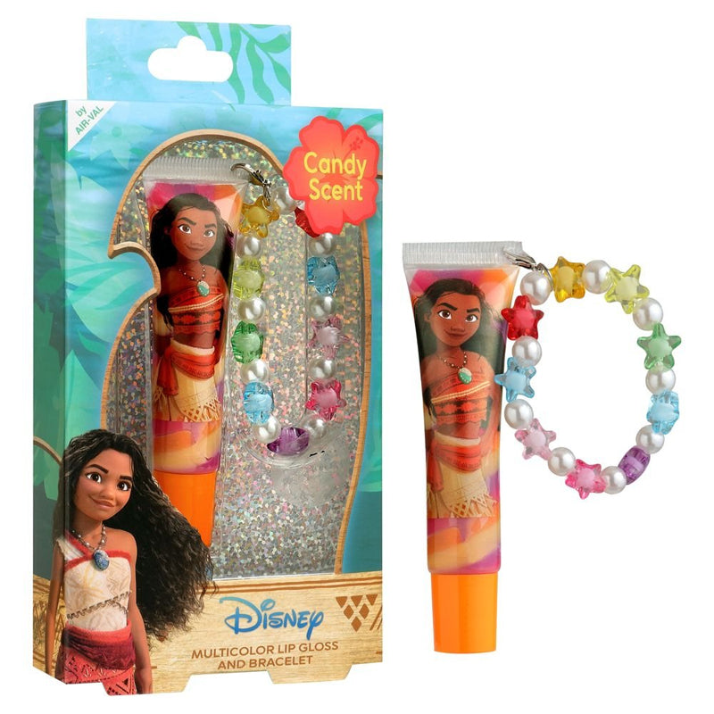 AIR VAL Set Vaiana Maquillaje Brillo Labios + Pulsera 13ml