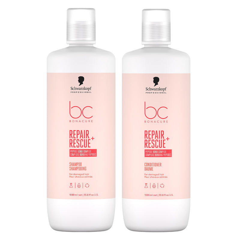 SCHWARZKOPF Kit BC Bonacure Repair Rescue+ Shampoo 1000ml + Conditioner 1000ml