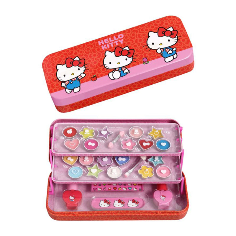 AIR VAL Maquillage Hello Kitty Estuche Metalico Triple