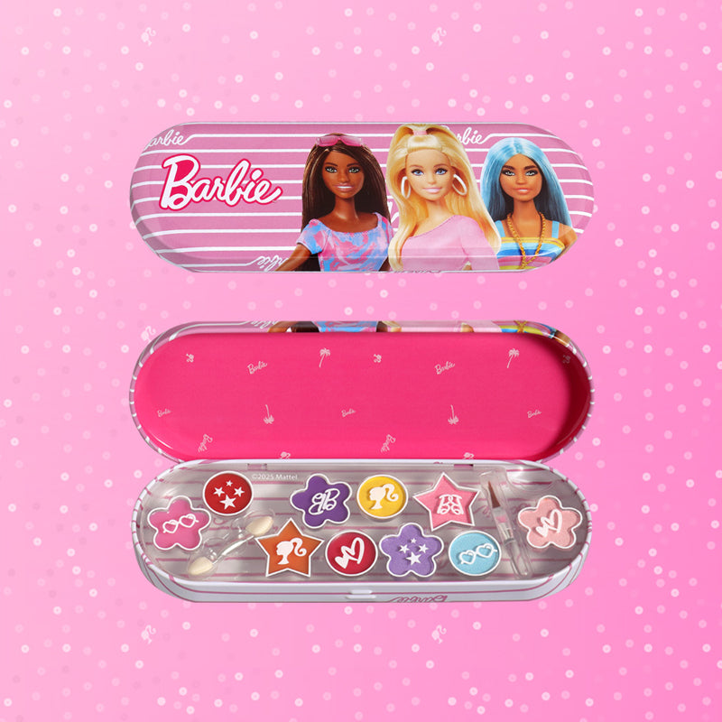 AIR VAL Set Barbie Makeup Tin With 3 Folding Trays