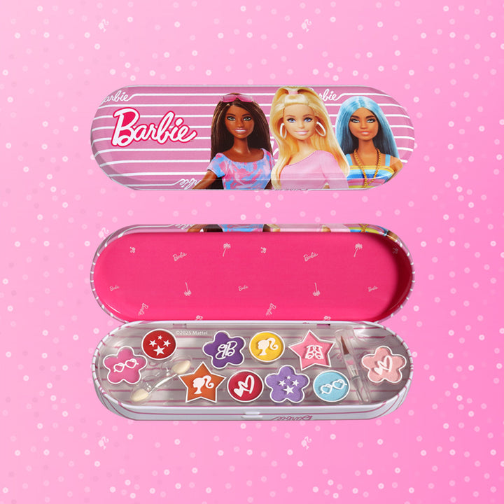AIR VAL Set Barbie Makeup Tin With 3 Folding Trays
