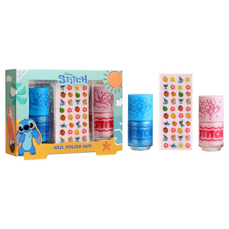 AIR VAL Maquillaje Stitch Duo Laca De Unas + Pegatinas 2 x 7ml
