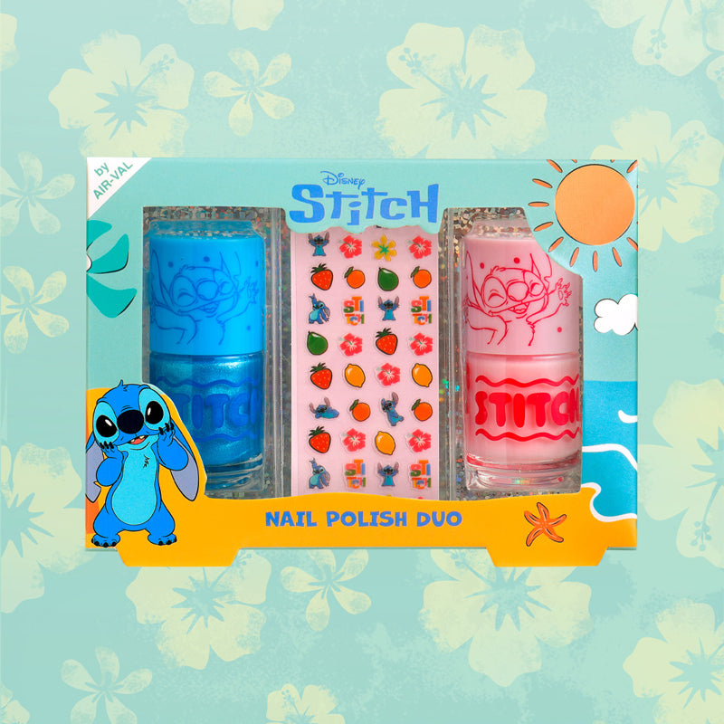 AIR VAL Maquillaje Stitch Duo Laca De Unas + Pegatinas 2 x 7ml