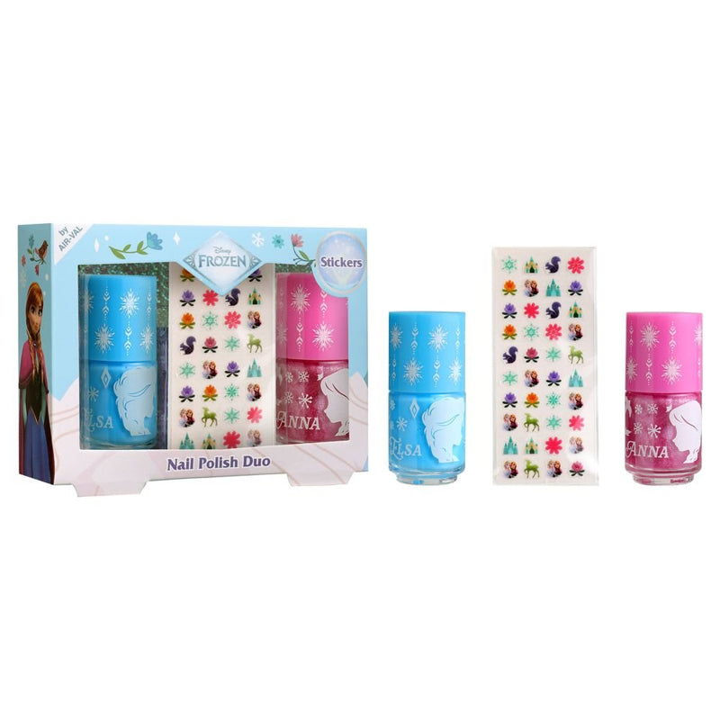 AIR VAL Maquillaje Frozen Duo Laca De Unas + Pegatinas 2 x 7ml