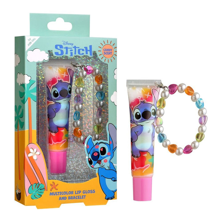 AIR VAL Ser Disney Stitch Multicolor Lip Gloss 13ml + Bracelet