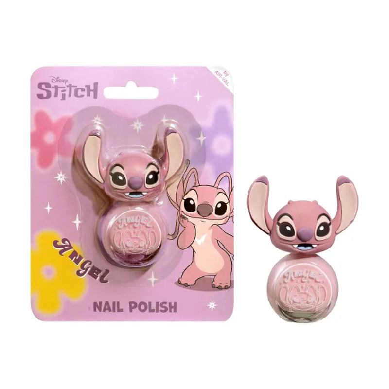 AIR VAL Surtido Expositora Stitch Rosa Laca Unas Con Tapon 3D 8ml