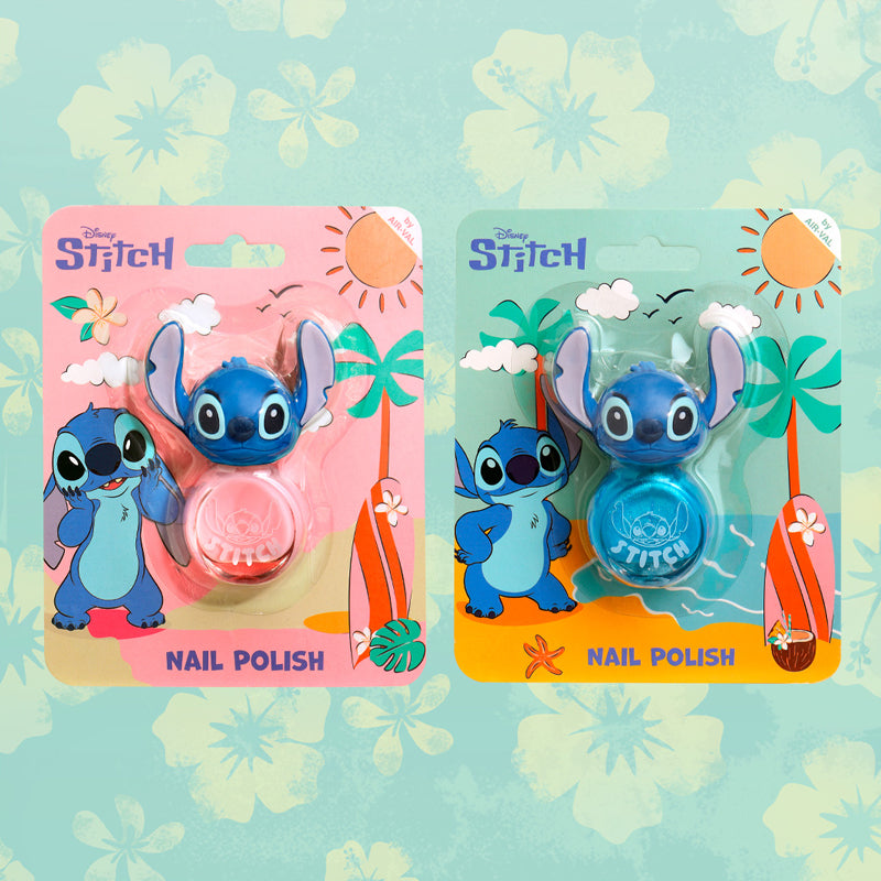 AIR VAL Disney Stitch Nail Polish Blu Glitter 8ml