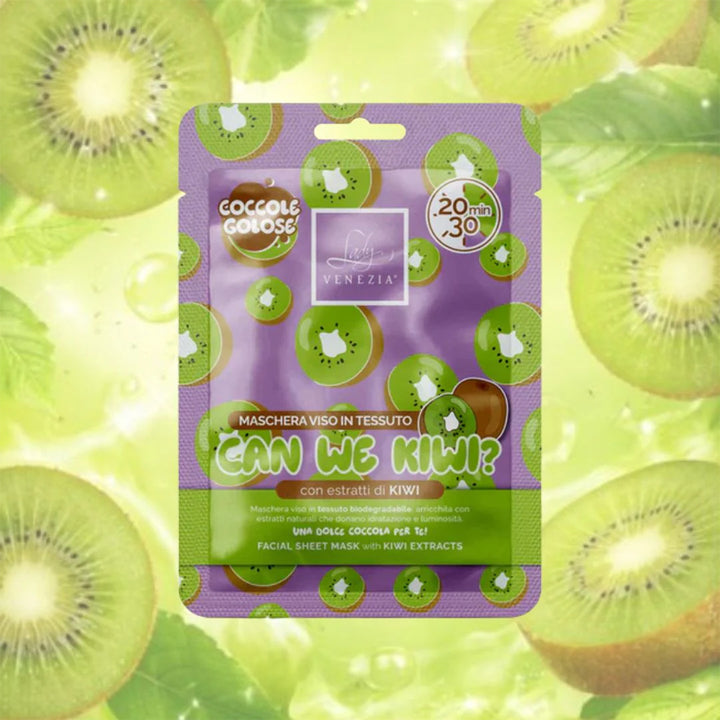 LADY VENEZIA Coccole Golose Maschera Viso In Tessuto Can We Kiwi 24ml