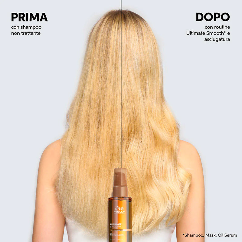 WELLA PROFESSIONALS Set Ultimate Smooth Cofanetto Shampoo 250ml + Miracle Oil 30ml