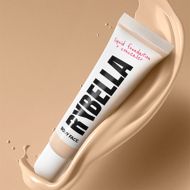 RYBELLA Body Face Foundation Fondotinta Viso & Corpo N° 105 SATIN SAND 30ml