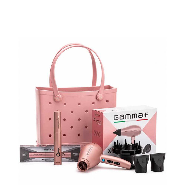 GAMMA+ Travel Set X Hybrid Travel Con Phon Compact e Piastra Cordless