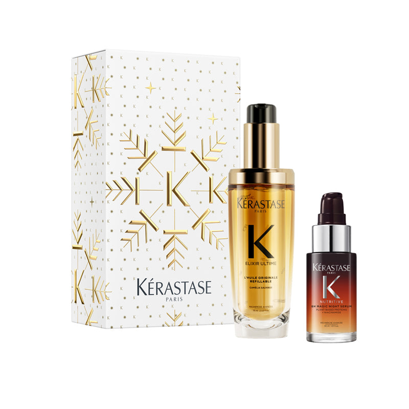KERASTASE Set Iconics Duo Holiday L'huile 75ml + 8H Magic Night Serum 30ml