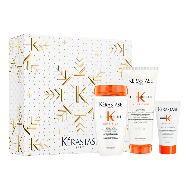 KERASTASE Set Holiday Nutritive Shampoo 250ml + Conditioner 200ml+ Nectar Thermique 50ml