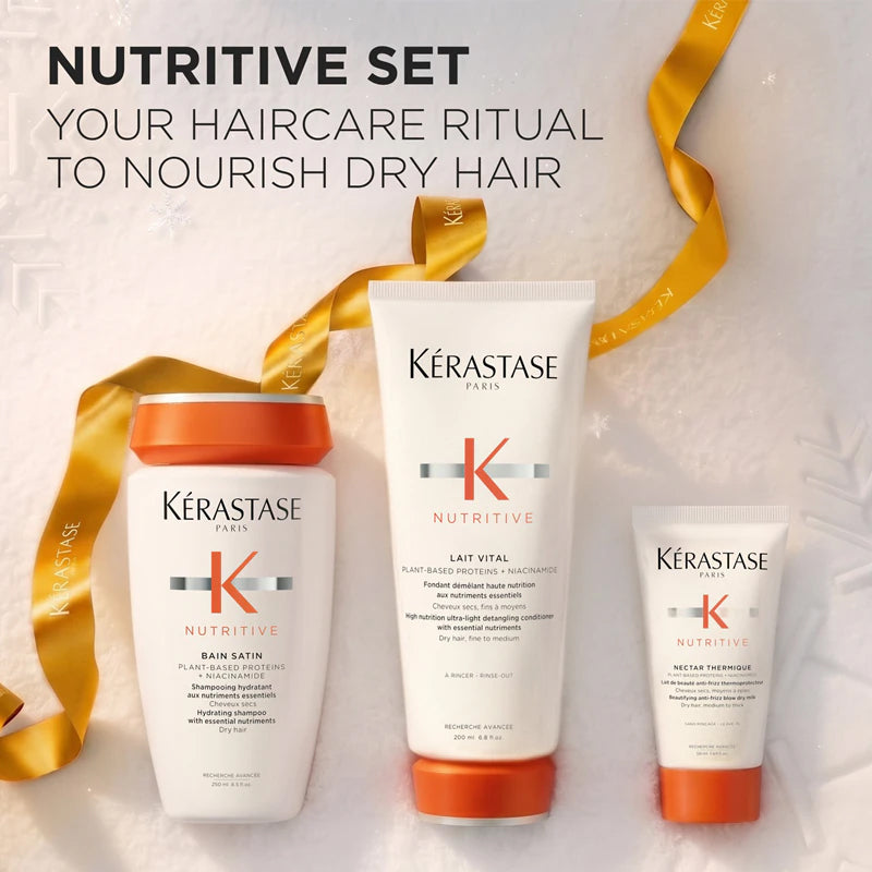 KERASTASE Set Holiday Nutritive Shampoo 250ml + Conditioner 200ml+ Nectar Thermique 50ml