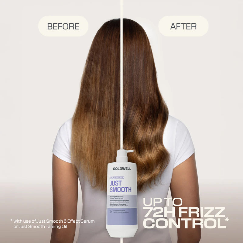 GOLDWELL DS Just Smooth Taming Shampoo 1000ml (immagine 2)