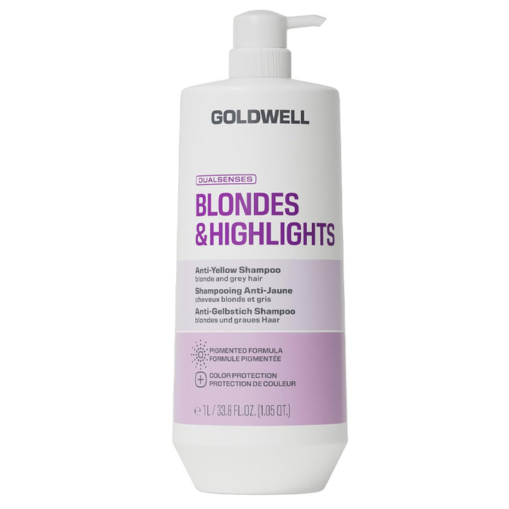 GOLDWELL DS Blondes & Highlights Anti-Yellow Shampoo 1000ml (immagine 1)
