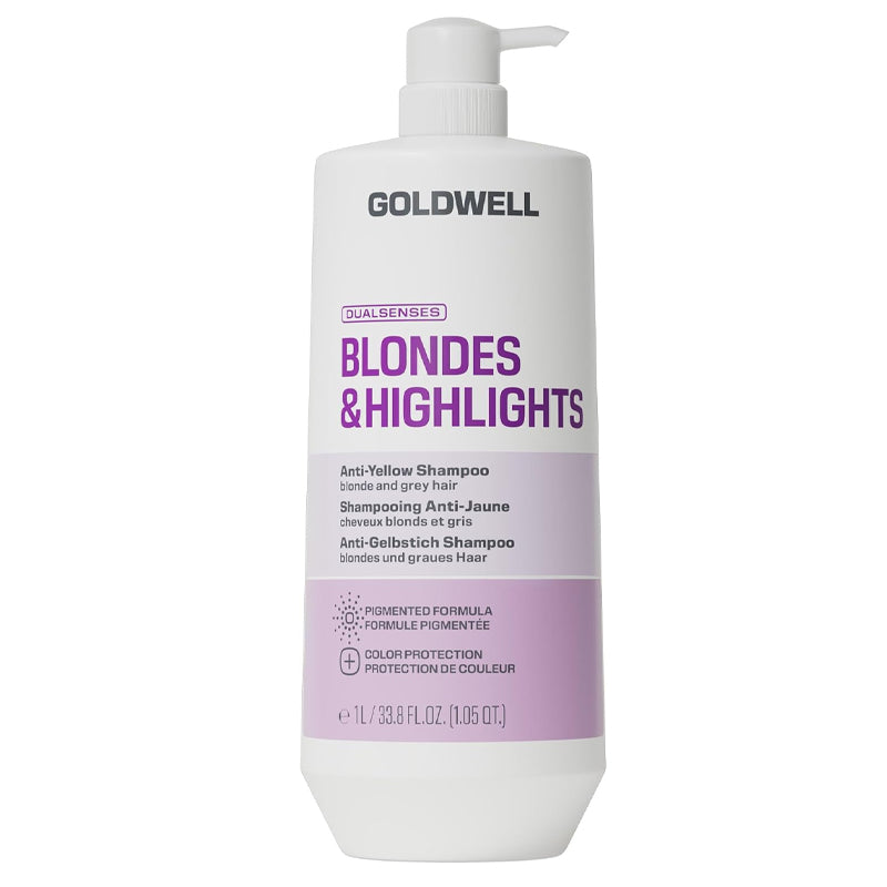 GOLDWELL DS Blondes & Highlights Anti-Yellow Shampoo 1000ml (immagine 1)