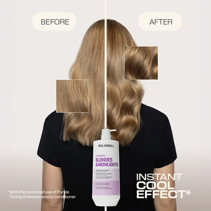 GOLDWELL DS Blondes & Highlights Anti-Yellow Shampoo 100ml (immagine 2)