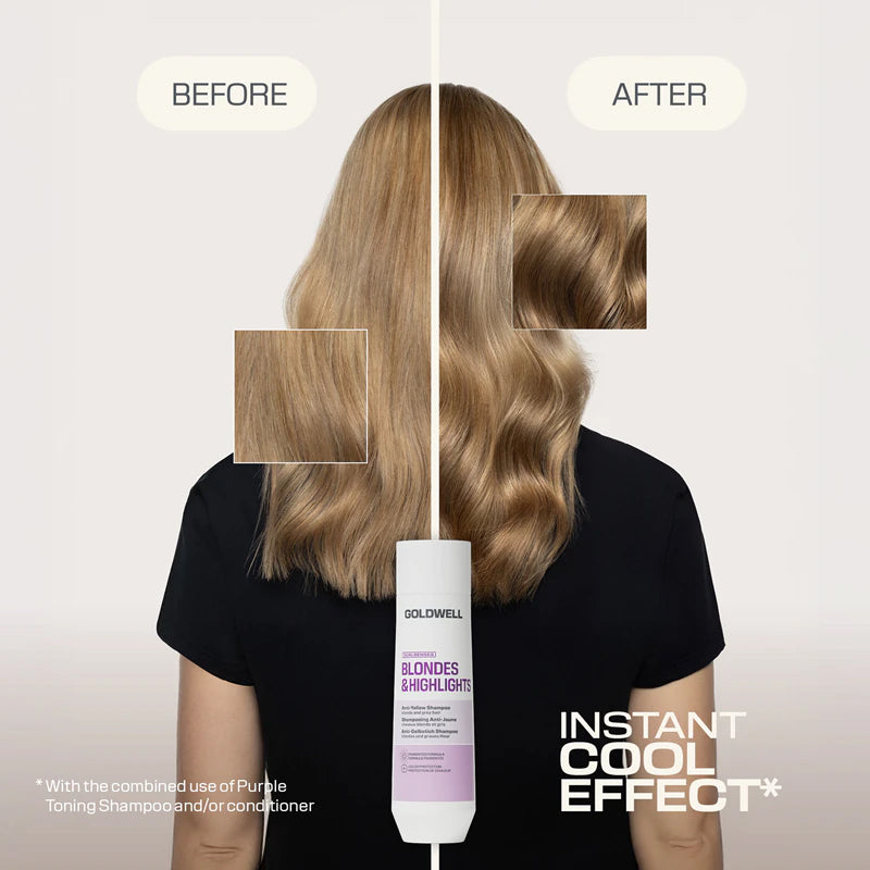 GOLDWELL DS Blondes & Highlights Anti-Yellow Conditioner 100ml (immagine 2)