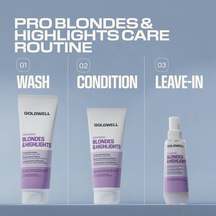 GOLDWELL DS Blondes & Highlights Toning Shampoo 250ml (immagine 3)