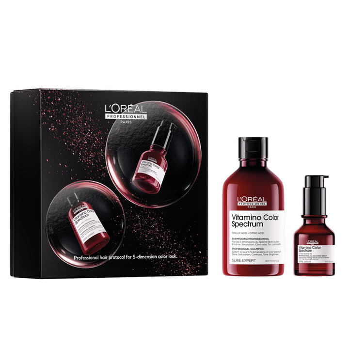 L'OREAL Set Holiday Vitamino Color Spectrum Shampoo 300ml + Serum 50ml (immagine 1)